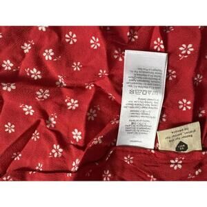 Madewell Red Floral Wrap Skirt - Size 4